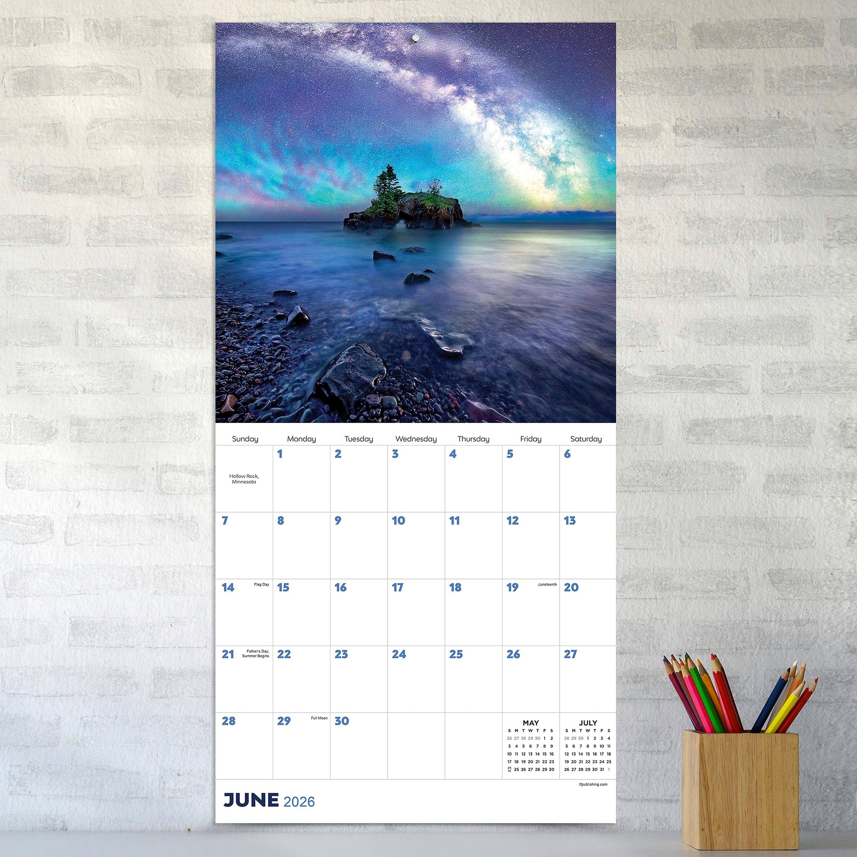2026 TF Publishing Stargazing 12" x 12" Monthly Wall Calendar, Multi (26-1027)