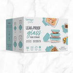 bentgo Leak-Proof Glass Containers, 4/Set (BGPLGLPK1-SA)