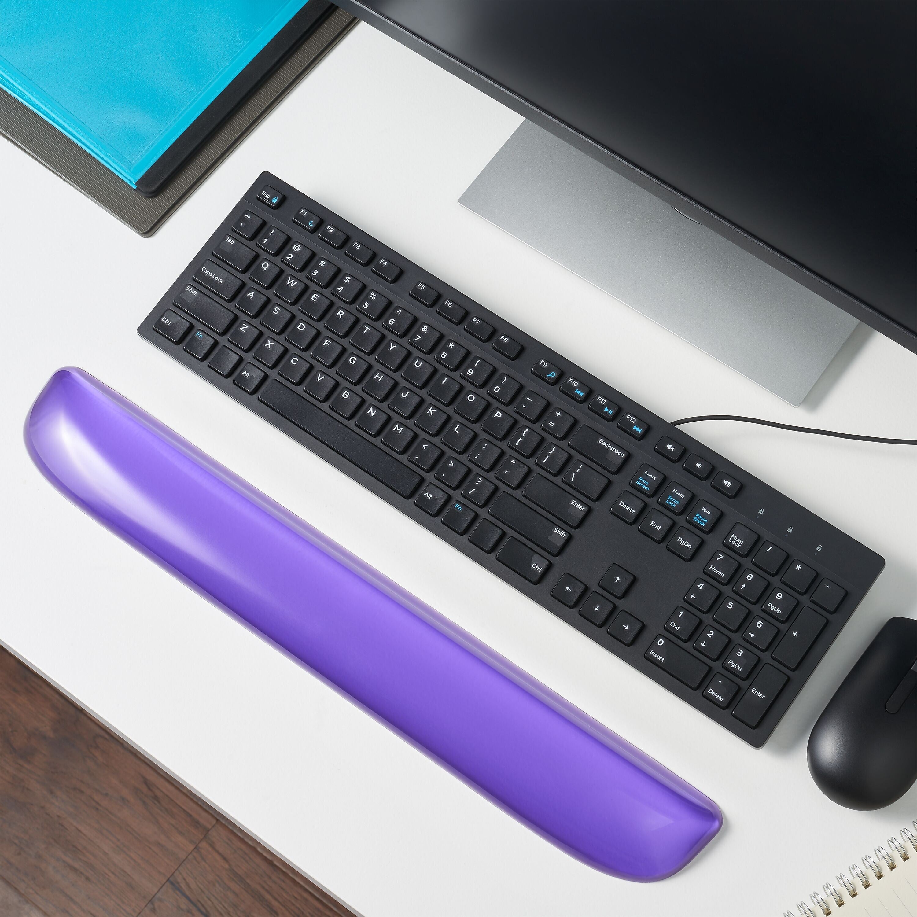 Staples TECH Gel Non-Skid Wrist Rest, Purple Crystal (79039)
