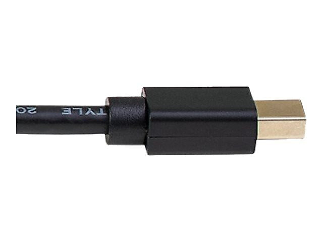 StarTech 1' Mini DisplayPort to Display Port Audio/Video Monitor Cable, Black (MDP2HDEC)