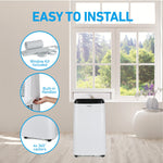 Coby 115-Volt 12,000 BTU (8,1500 BTU DOE) Portable Air Conditioner, with Remote, White (CBPAC815)
