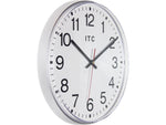 Infinity Instruments Intrinsic Prosaic ITC Wall Clock, 12"Dia. (14529SV-830)