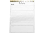 Better Office To-Do List Notepad, 8.5" x 11", Project-Ruled, White/Black, 50 Sheets/Pad (25822)
