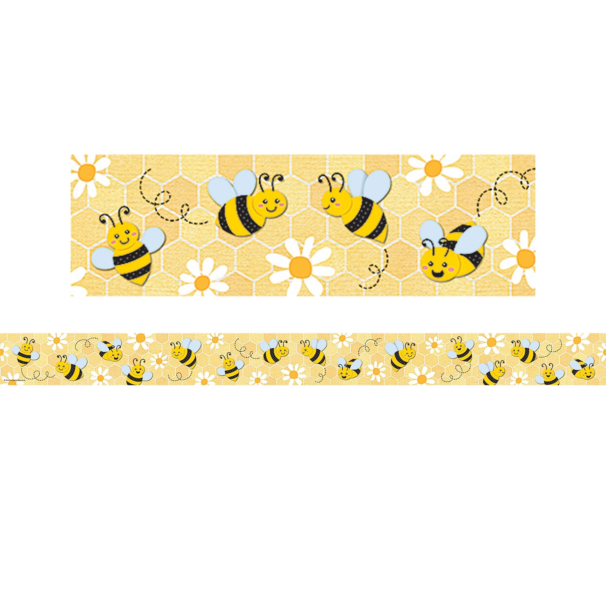 Teacher Created Resources Straight Border Trim, 3" x 2.92', Buzzing Bees, 12/Pack, 6 Packs/Bundle (TCR6908-6)