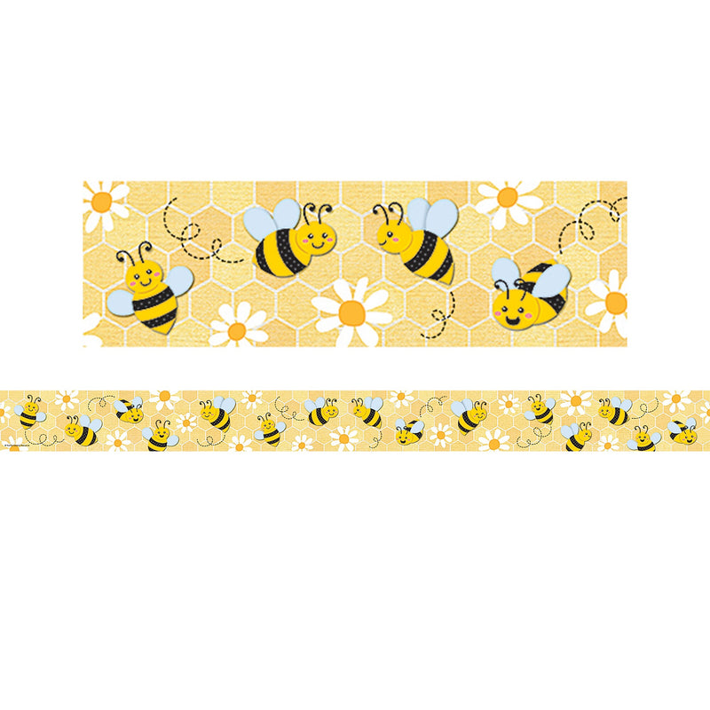 Teacher Created Resources Straight Border Trim, 3" x 2.92', Buzzing Bees, 12/Pack, 6 Packs/Bundle (TCR6908-6)