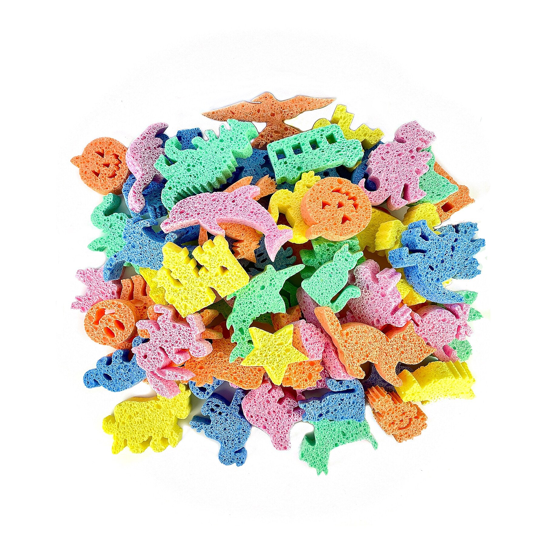 Captain Creative Ooodles of Super Sponges, 1", Assorted Colors, 30/Set (APISS18055)