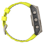 Garmin fenix 8 Multisport Sapphire Solar GPS Watch, 51-mm, Titanium Bezel with Amp Yellow/Graphite Band (010-02907-20)