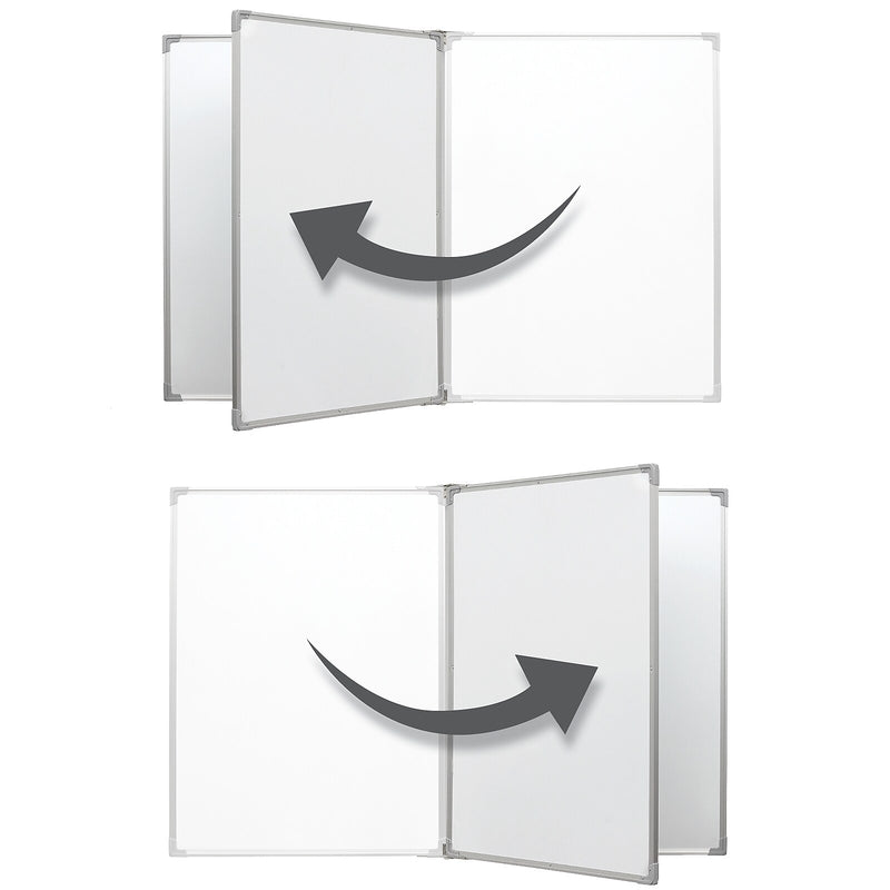 Excello Global Products Wall-Mounted Magnetic Steel Dry-Erase Whiteboard, 40" x 60" (EGP-HD-0551)