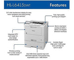 Brother Enterprise Monochrome Laser Printer with Dual Paper Trays (HLL6415DWT)