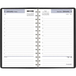 2026 AT-A-GLANCE DayMinder 5" x 8" Daily Appointment Book, Faux Leather Cover, Black (SK44-00-26)