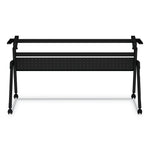 Alera® Flip and Nest Table Base, 55 7/8w x 23 5/8d x 28 1/2h, Black