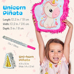 JITTERYGIT Unicorn Pinata Treasure Hunt Game Set, 2 in 1 Pieces/Pack (UNICORN-PINATA - PINK)