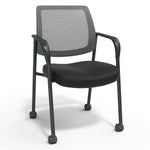 Staples Essentials Mesh/Fabric Guest Chair, Black (UN61297-CC)