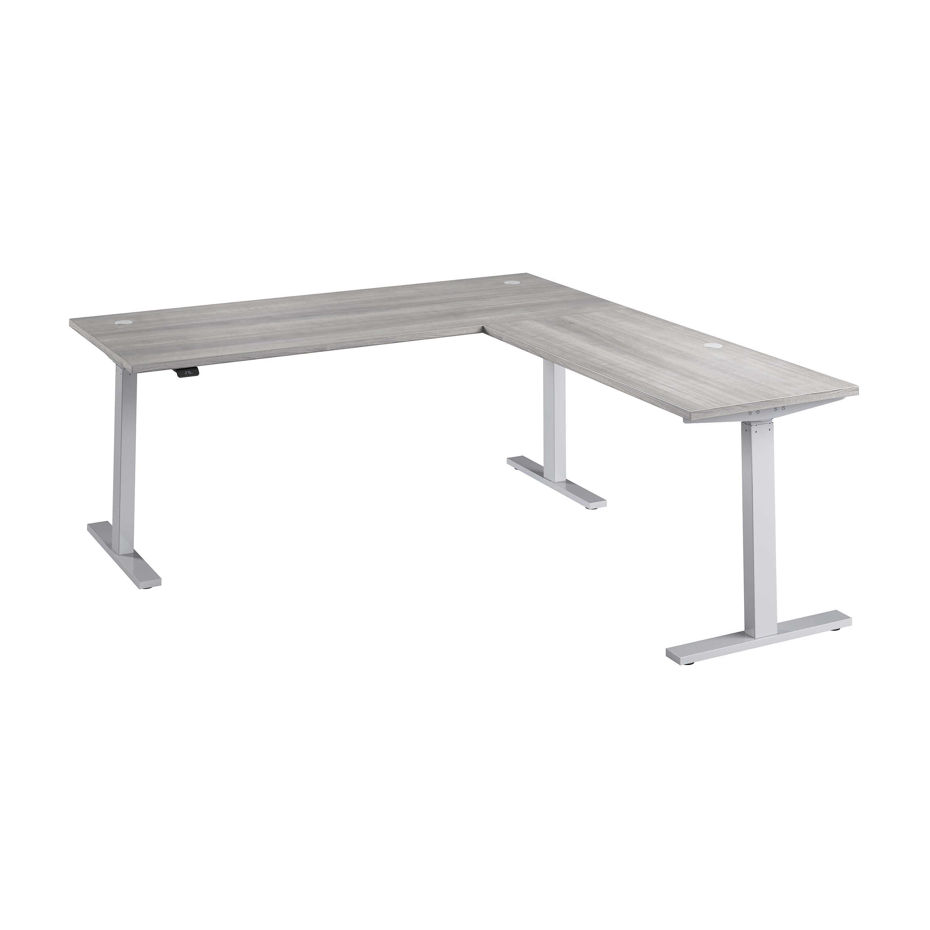 Bush Business Furniture Move 60 Series 72"W L Shaped Adjustable Standing Desk, Platinum Gray (M6SL7278PGSK)