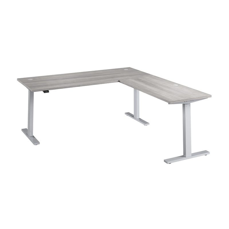 Bush Business Furniture Move 60 Series 72"W L Shaped Adjustable Standing Desk, Platinum Gray (M6SL7278PGSK)