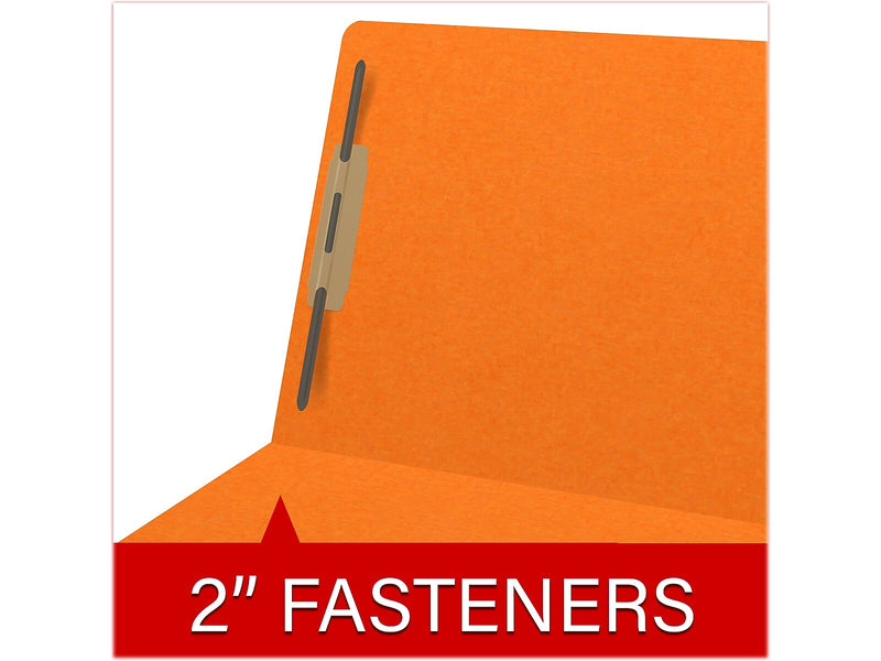 Medical Arts Press Heavy Duty End Tab File Folder, Straight-Cut, Letter Size, Orange, 40/Box (S-09461-ORG)