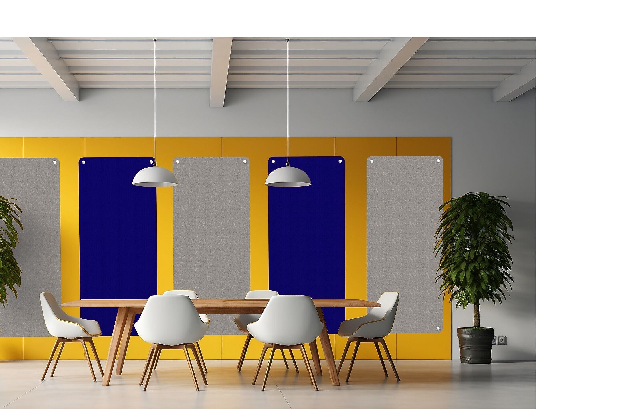 Versare Acoustic Panel, 72"H x 31"W, Marble Gray Fabric (DSAPK631OF04V-1)