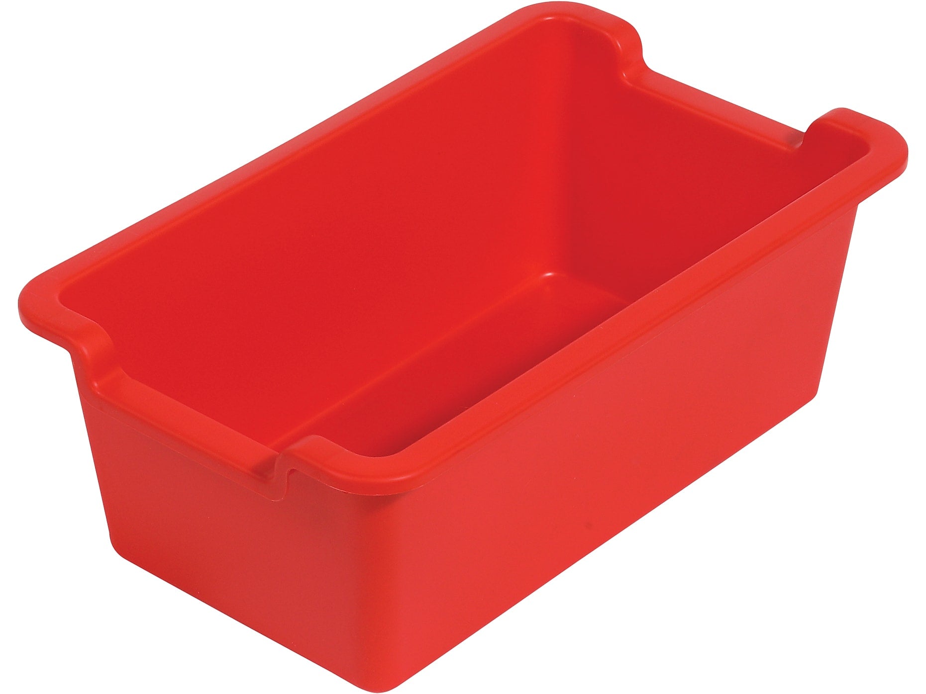Deflect-O Polypropylene Storage Bin, 5.06" x 13.24" x 8.05", Red (39510RED)