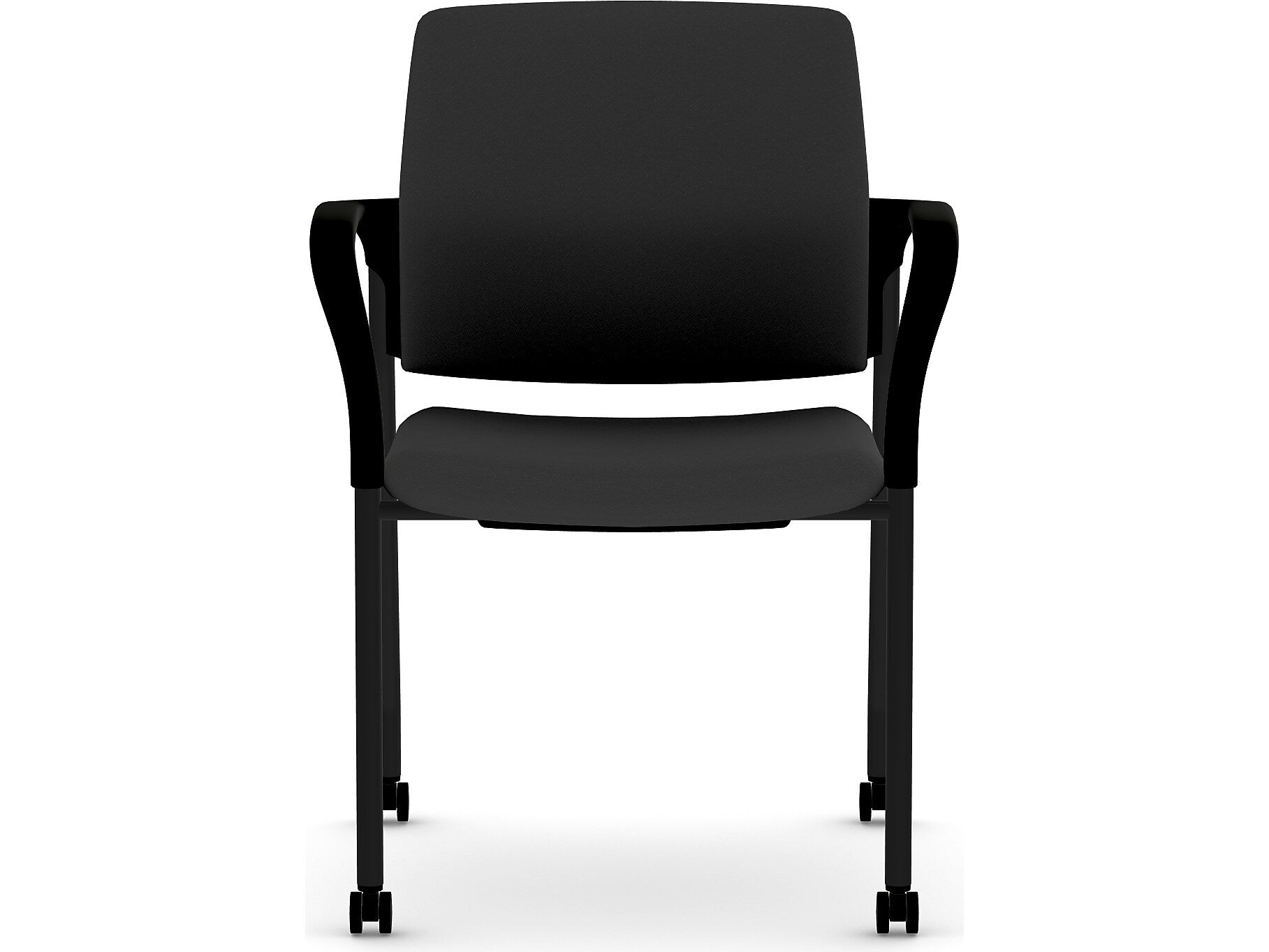 HON Ignition Fabric Multipurpose Stacking Chair, Black (HIGS6.F.H.U.CU10.T)