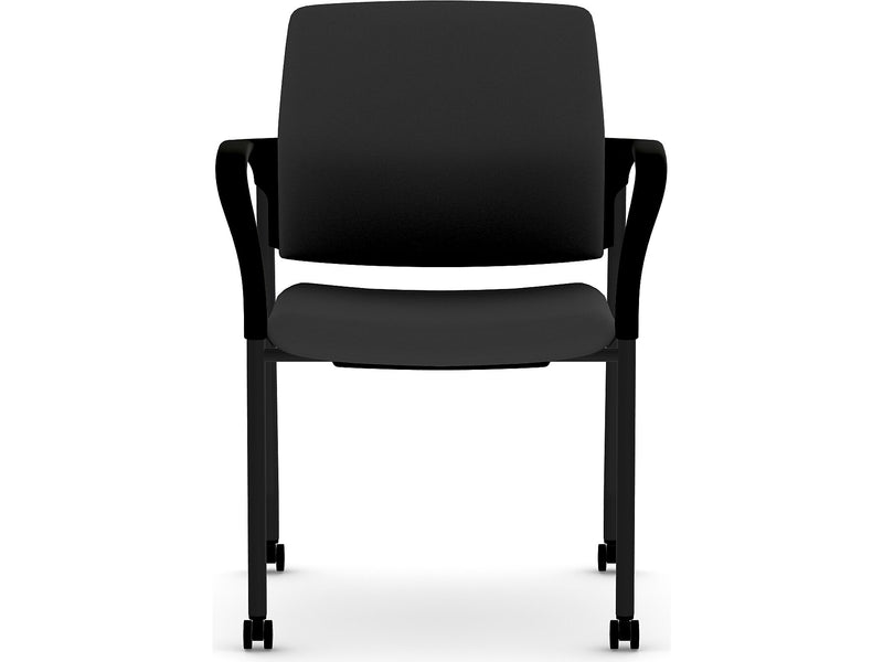 HON Ignition Fabric Multipurpose Stacking Chair, Black (HIGS6.F.H.U.CU10.T)