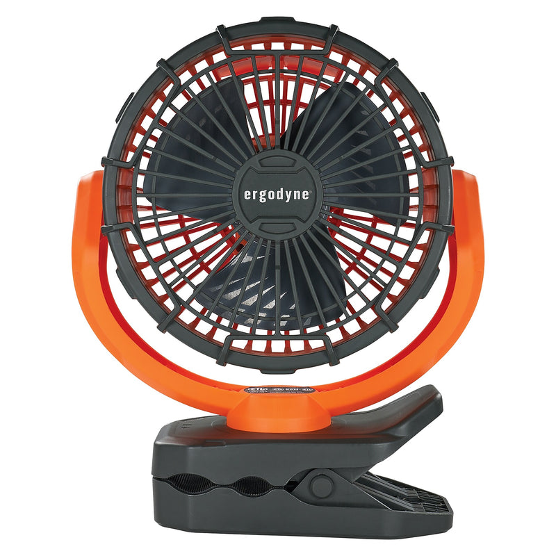 Ergodyne Chill-Its 6090 9.5" Clip Fan, 2-Speed, Orange (12800)