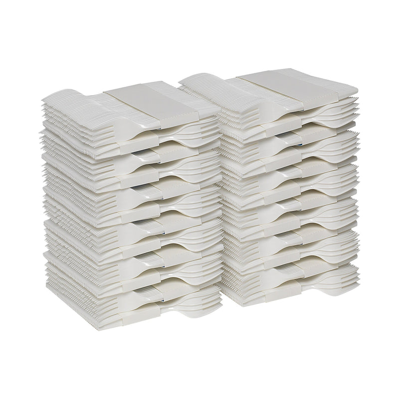 Dixie Ultra SmartStock Series-B Plastic Fork Refills, Medium-Weight, White, 960/Carton (SSF21P)