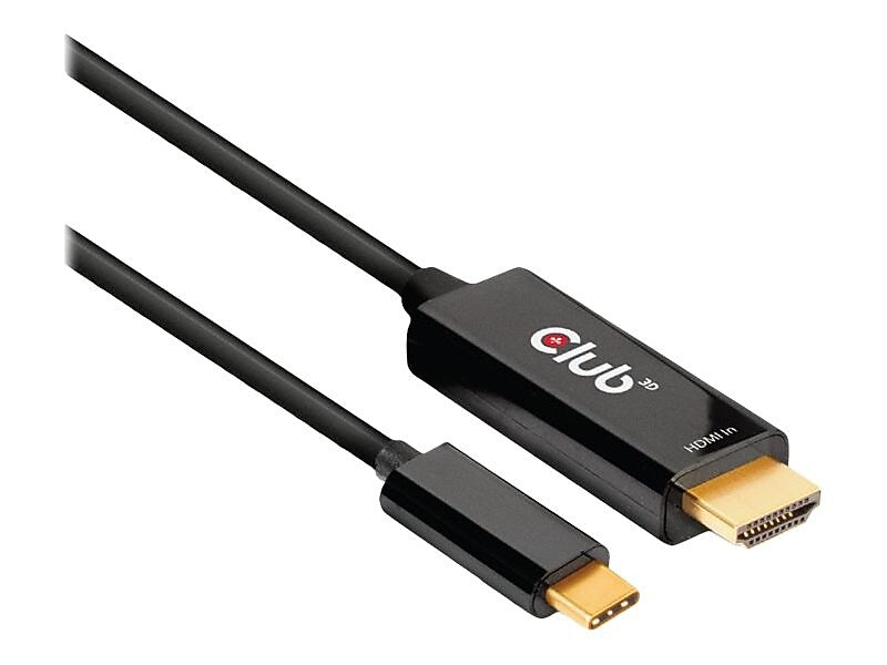 Club 3D 6' Display Port Audio/Video Monitor Cable, Black (CAC-1334)