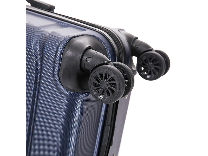 DUKAP Sense 24" Hardside Suitcase, 4-Wheeled Spinner, TSA Checkpoint Friendly, Blue (DKSEN00M-BLU)