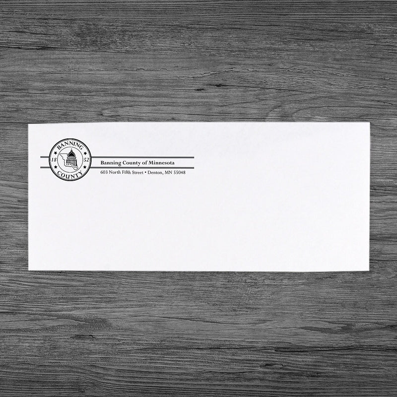 Traditional #10 1-Color Envelopes, Standard Paper, Qty 250