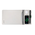 SaharaCase 14" Leather Laptop Sleeve with Wireless Charging, Cream, (LT00078)