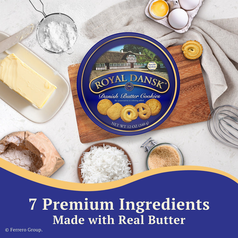 Royal Dansk Butter Cookies, 12 oz. (KRD819971)