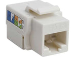 4XEM Cable Cat6 Keystone Jack, White, 10/Pack (4XKJC6WH10PK)