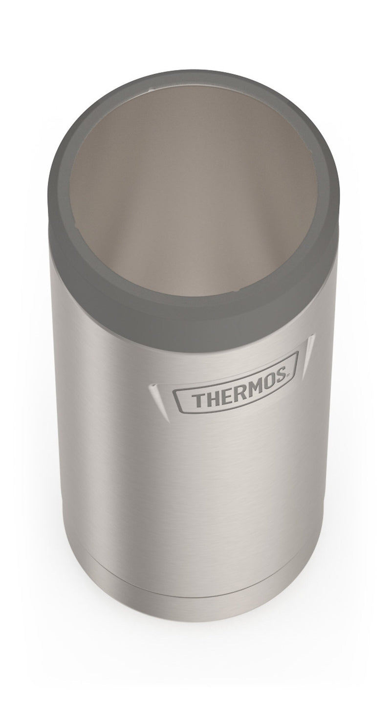 Thermos Icon Stainless Steel Vacuum Insulated Slim Can Insulator, 12 oz., Stainless (EAIS1512MS4)