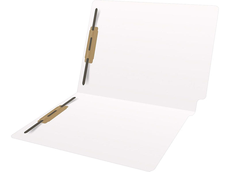Medical Arts Press Heavy-Duty End Tab File Folder, Straight Cut, Letter-Size, White, 40/Box (S-09459-WHT)