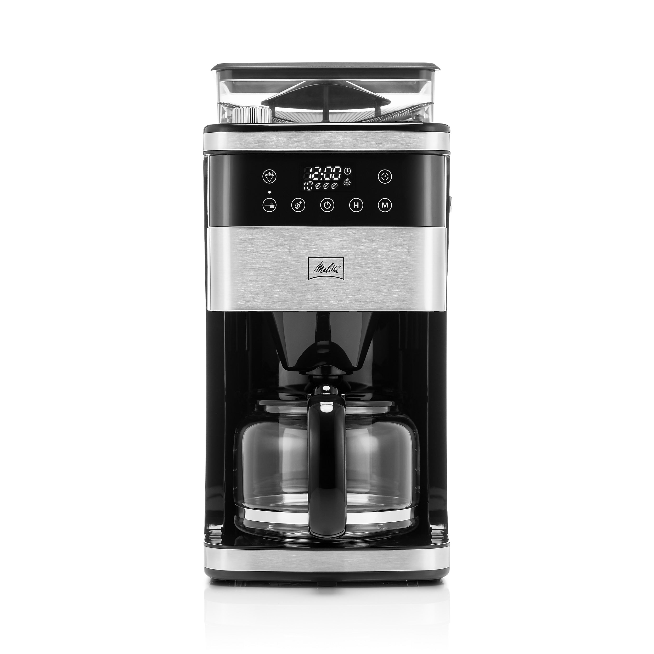 Melitta Aroma Fresh Plus 10-Cup Coffee Maker with Coffee Grinder (MGB003PULBK0)