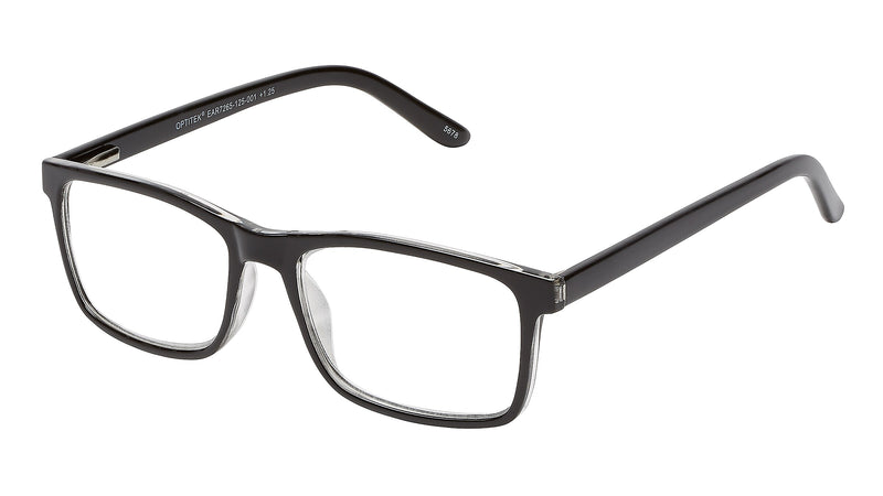 SAV Optitek +3.00 Reading Glasses, Black (EAR7265-300-001)