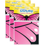 Insect Lore Dress-Up Morpho Butterfly Wings, Pink/Black, 3/Bundle (ILP4820-3)