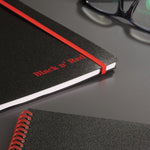Black N' Red 1-Subject Professional Notebooks, 8.5" x 11", Wide Ruled, 70 Sheets, Black (K66652)