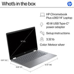 HP Chromebook Plus x360 14" FHD, Intel Core i3-N305, 8GB RAM, 128GB UFS, 10.25 Hour Battery, Chrome OS