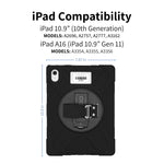 CODi Rugged Case iPad 11" A16 / iPad 10.9" (11th & 10th Generation), Black (C30705069)