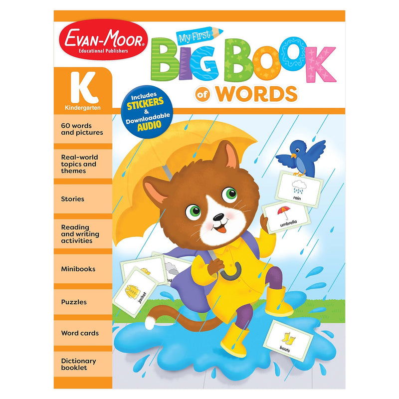Evan-Moor Early Learning Spelling Activity Book Bundle, Grade K Workbook, 2/Set