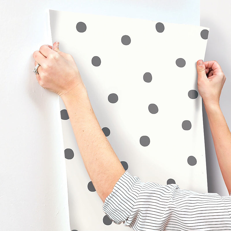 York Wallcoverings Dots Peel and Stick Wallpaper (RMK9010WP)