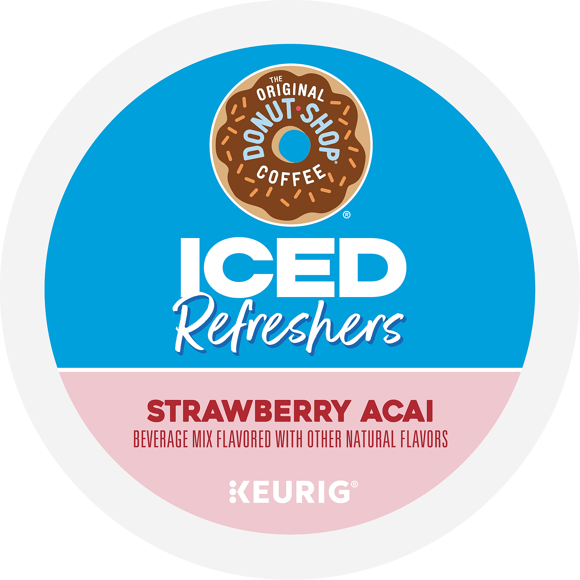 The Original Donut Shop Iced Refreshers Strawberry Acai, Keurig® K-Cup® Pods, 20/Box (5000379382)