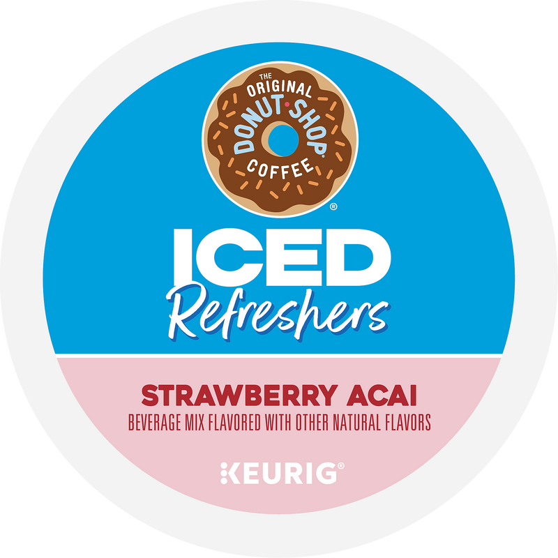 The Original Donut Shop Iced Refreshers Strawberry Acai, Keurig® K-Cup® Pods, 20/Box (5000379382)