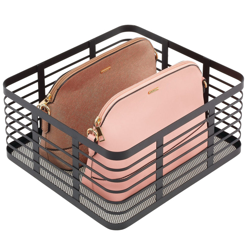 mDesign Steel Organizer, Matte Black (25932)