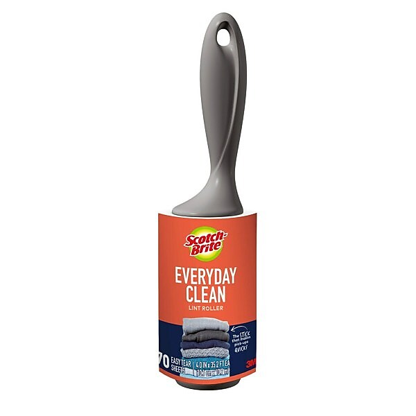 Scotch-Brite Everyday Clean Lint Remover, White, 70 Sheets/Roll (836RS-70/60)