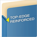 Pendaflex Color File Pocket, 3 1/2" Expansion, Letter Size, Blue (1524E BLU)