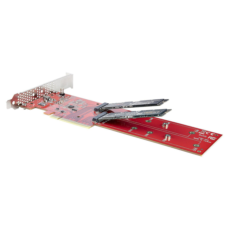 StarTech.com 2-Port M2 PCIe SSD Adapter Card, PCI Express Card for NVMe Drives (DUAL-M2-PCIE-CARD-B)
