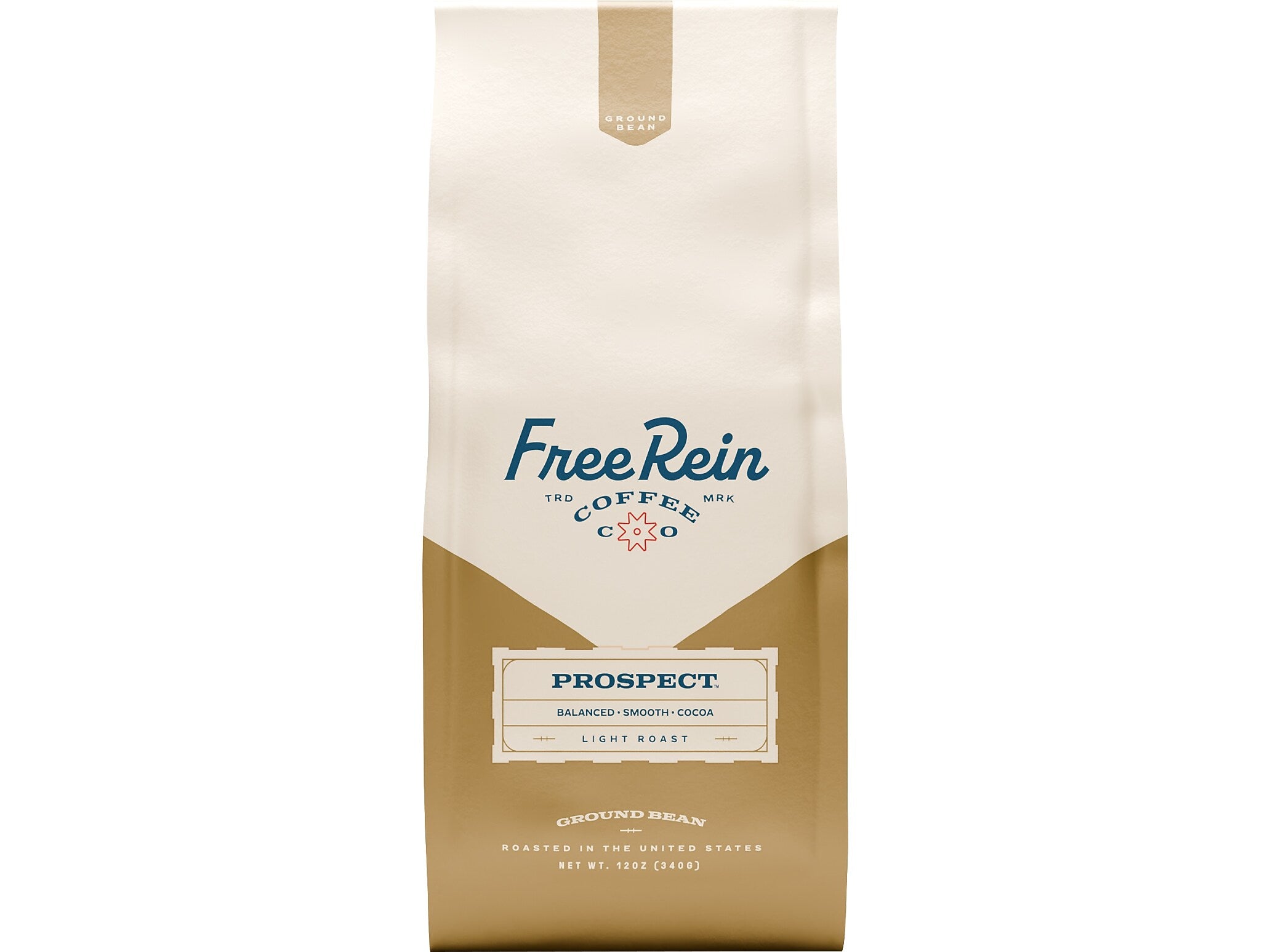 Free Rein Prospect Ground Coffee Packet, Light Roast, 12 oz. (810138360125)