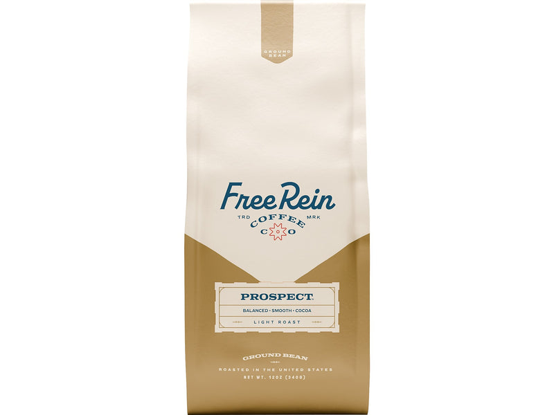 Free Rein Prospect Ground Coffee Packet, Light Roast, 12 oz. (810138360125)